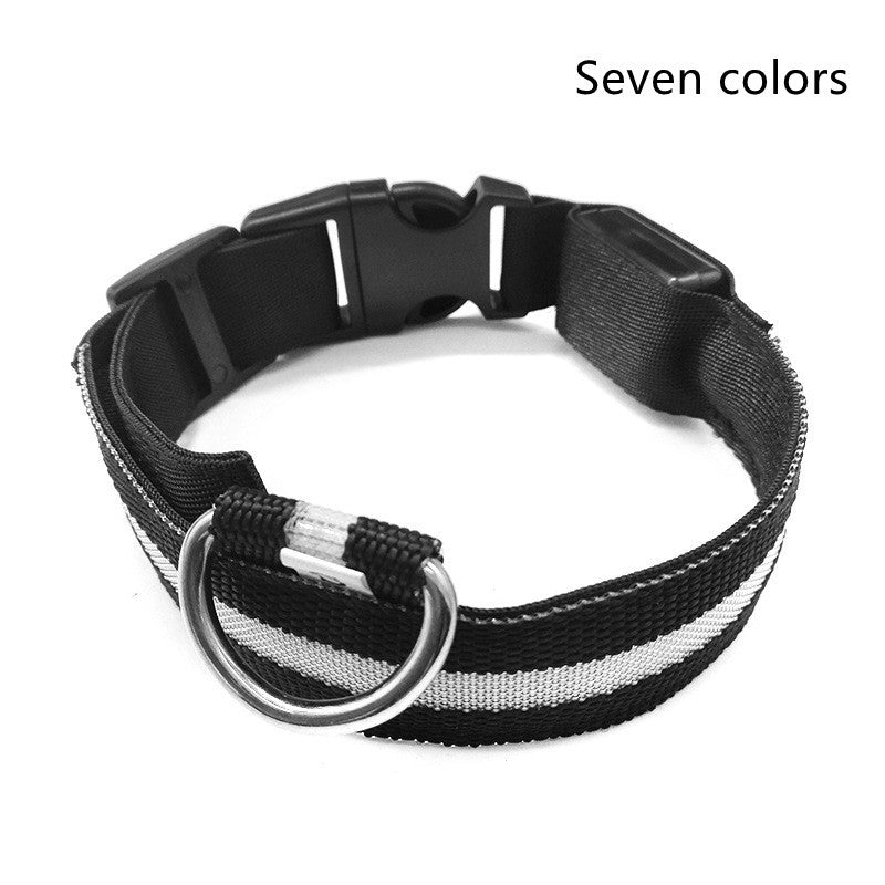 LED Pet Dog Luminous Collar Night Safety