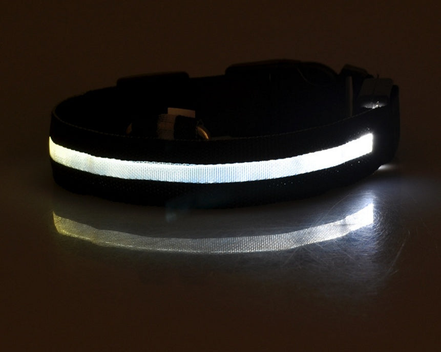 LED Pet Dog Luminous Collar Night Safety