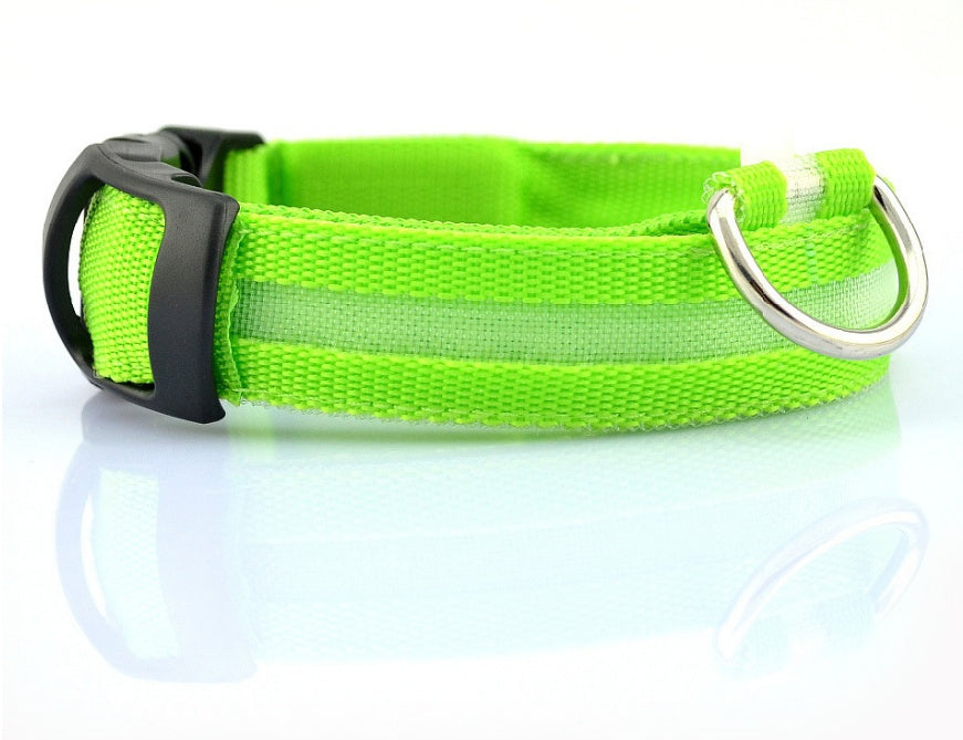 LED Pet Dog Luminous Collar Night Safety