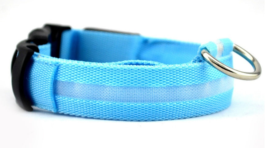 LED Pet Dog Luminous Collar Night Safety