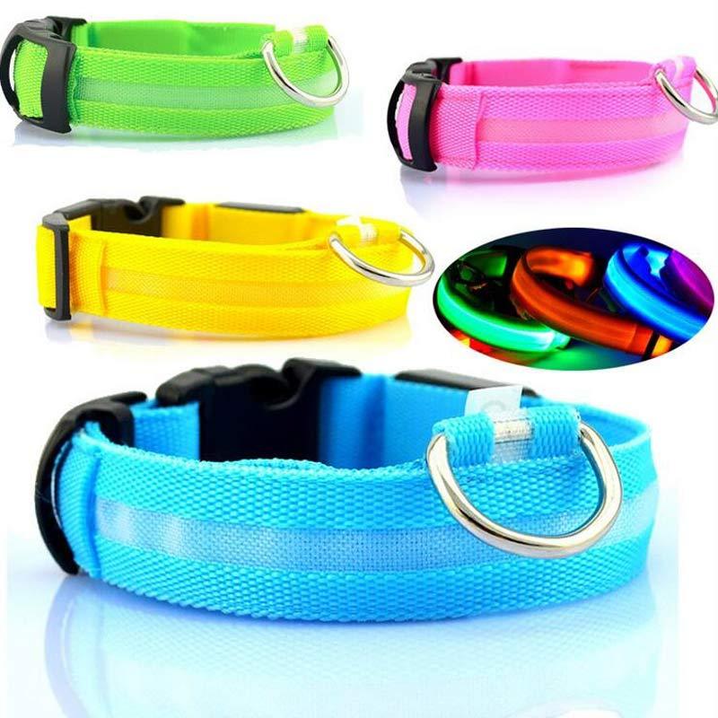 LED Pet Dog Luminous Collar Night Safety