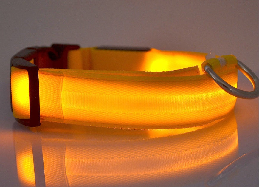 LED Pet Dog Luminous Collar Night Safety