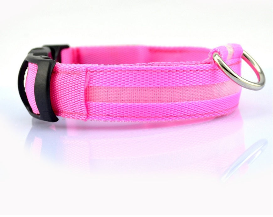 LED Pet Dog Luminous Collar Night Safety