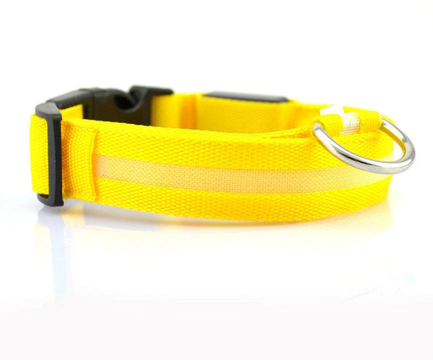 LED Pet Dog Luminous Collar Night Safety