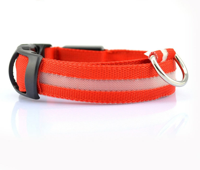 LED Pet Dog Luminous Collar Night Safety