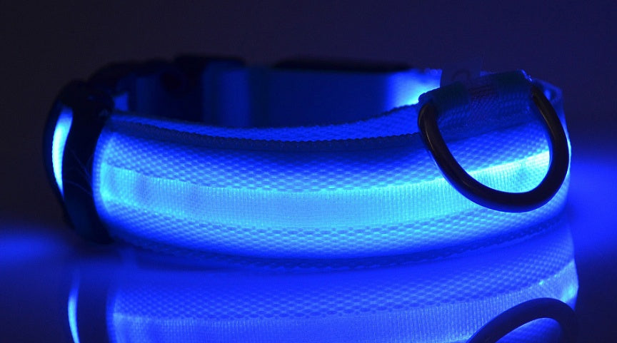 LED Pet Dog Luminous Collar Night Safety