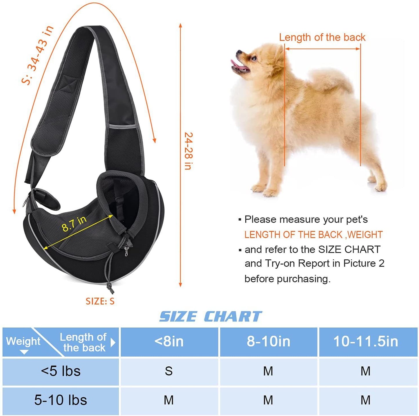 Outdoor Portable Crossbody Bag For Dogs